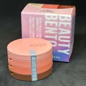 🆕 Kaja Beauty Bento Bouncy Shimmer Eyeshadow Trio ✨new in box✨ 🪸coral sunrise🌅